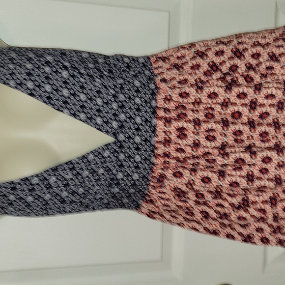 Lulus La Vie en Roses Floral Print mini Dress in Navy Blue and Red Size xs - Picture 3 of 10